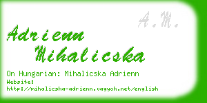 adrienn mihalicska business card